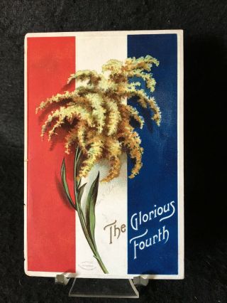 Antique Patriotic Signed Clapsaddle 4th Of July Postcard.