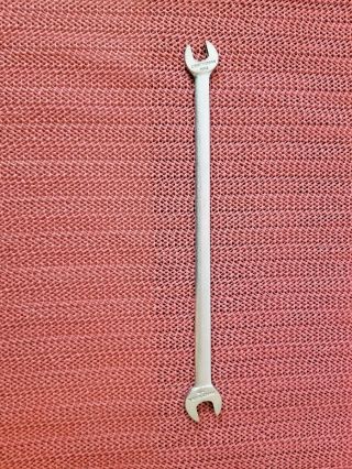 Vintage Craftsman " V " Series No.  1 Double Open Ended Wrench 3/8 " & 7/16 " Usa