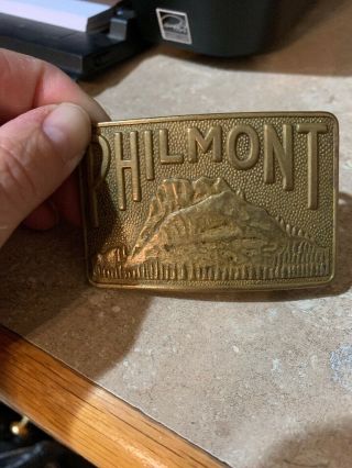 Vintage Philmont Scout Ranch Brass Belt Buckle