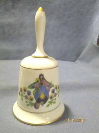 Vintage Sweet Fairy Bell Enchanted Flower Pansy Franklin Fine Bone China