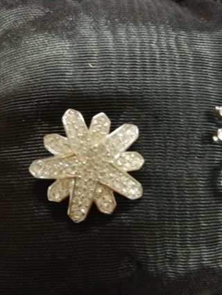 Swarovski Crystal Brooch/pin.  Star Style Design.  Pre Owned No Orig.  Box