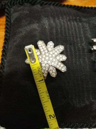 Swarovski Crystal brooch/pin.  Star style design.  Pre Owned No Orig.  Box 2