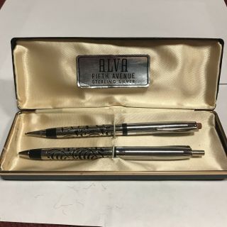 Alva 5th Anniversary Sterling Silver Pen Set