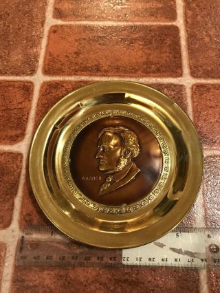 Wagner Composer Signed Solid Brass Made In England Hang Plate