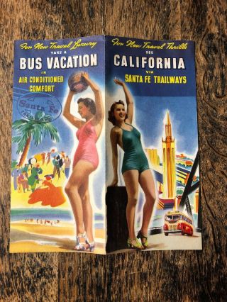 1939 San Francisco Golden Gate Exposition California Bus Trip Brochure