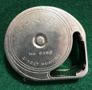 Vintage Stanley No.  6386 Direct Reading Tape Measure 6 Ft Tape & Unbent