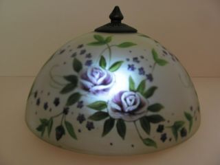 Reverse Painted Glass Lamp Shade 12 