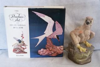 Boehm Figurines Birds Young American Bald Eagle 61588,  Signed Hard Cover Book