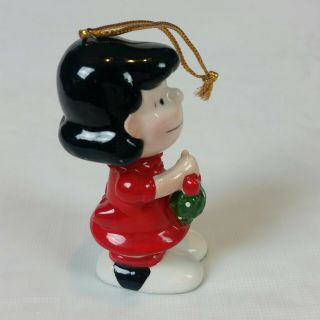 1952 PEANUTS Lucy Charlie Brown Christmas Ornament Schulz Japan Vintage 5