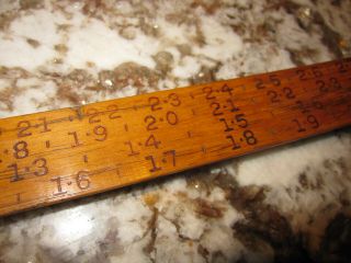 ANTIQUE CLEVELAND RULE CO.  LUMBER SCALE TIMBER RULE IN GOOD COND.  36 
