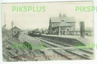 Old Postcard Delabole Railway Station Cornwall Harris 