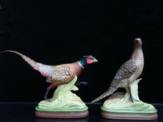 Vintage Boehm Limited Edition Ring - Necked Pheasants Style 409