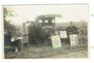 Old Motor Postcard Pratts Tilling Stevens Lorry Real Photo Vintage 1910 - 20