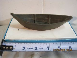 Vintage Brass Cast Row Boat 6 Inch Candy Dish?