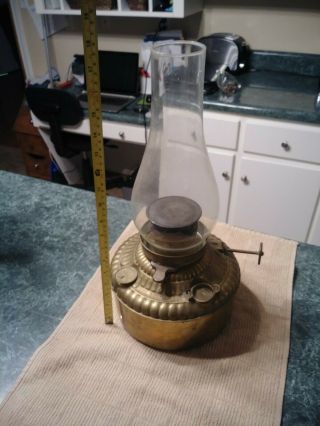 Antique Oil Lamp Heater Brass Cleveland Metal 1920s Perfection