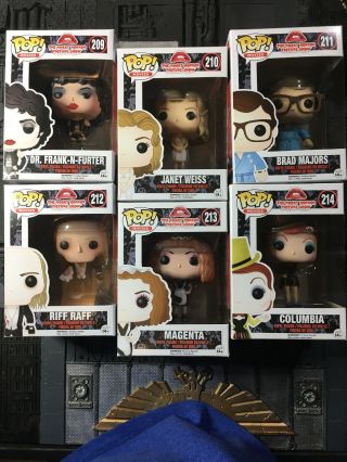 Funko Pops Rocky Horror Picture Show Funko Complete Set Of 6 Vaulted Pops Rare