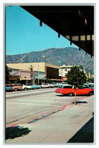 Main Street Shopping,  Glendora Ca 1960 