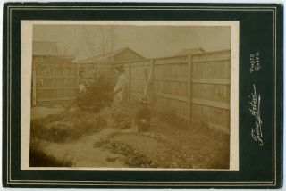 7312 1900s Japanese Old Photo / Portraits Of Young Women At Garden W Girl Japan