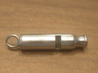 Antique Police Fire Mail Military Tube Whistle Small Early End Cap.