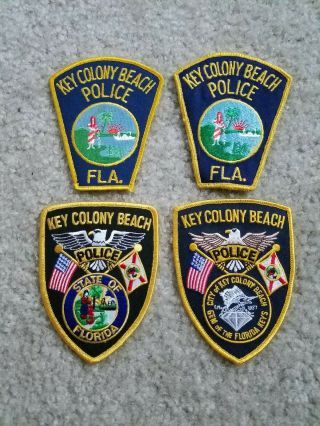 Key Colony Beach Police Patch Set (florida)