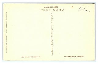Vintage Postcard hand Colored Albertype De La Guerra Studios Santa Barbara C10 2