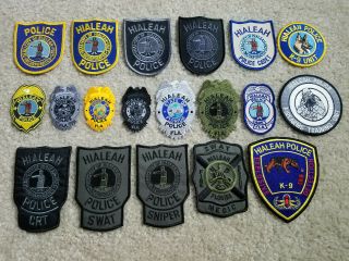 Hialeah Police Patch Set (florida)