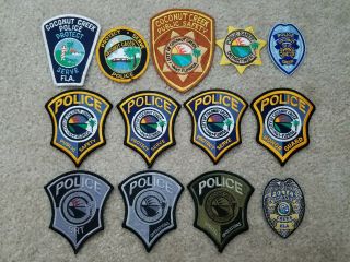 Coconut Creek Police Patch Set (florida)