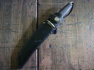 COLD STEEL MAGNUM TANTO II 7.  5in Blade With Leather Sheath 3