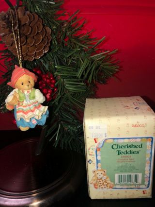 Cherished Teddies Ornament.  Swedish Girl Item 450928 2
