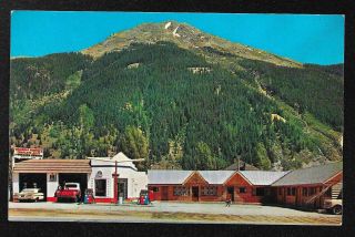Vintage Triangle Service Station And Motel Silverton Colorado Postcard
