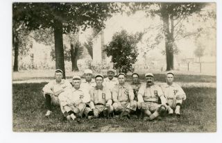 Baseball Team—bloomingdale Mi Rare Rppc Antique Photo—van Buren County1909