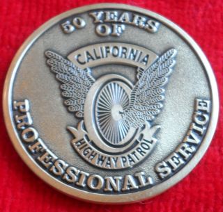 California Highway Patrol 50th Anniversary Challenge Coin Chp (police Lapd Fbi