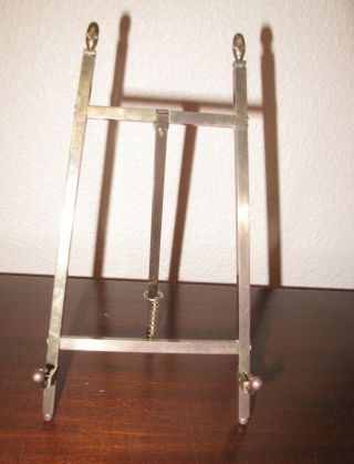 Vintage Brass Easel 7 And 1/2 "