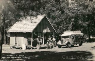 1937 RPPC Oakland,  CA Dimond - O Boy Scout Camp Alameda County California Postcard 2