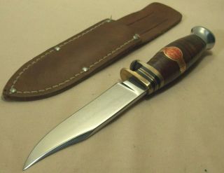 1960s William Rodgers Double Hilt " I Cut My Way " British Bowie Knife W/orig.  Tag