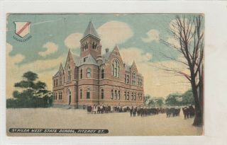 Vintage Postcard F.  W.  Niven Advertising St Kilda West State School Fitzroy 1900s