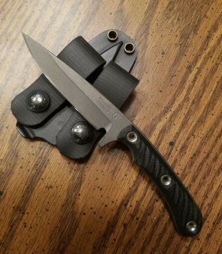 Rmj Tactical Sparrow Fixed Blade Edc Knife With Kydex Sheath Nitro - V Steel