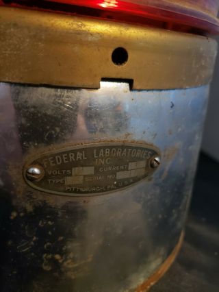 Vintage Federal Signal Type 176 Beacon Light 2