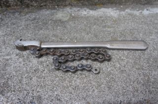 Vintage Otc Owatonna Tool Co.  887 Chain Wrench Oil Filter 12 " Tool 16 " Chain