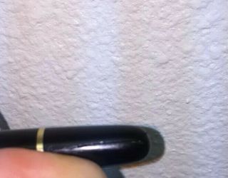 Authentic Monte Blanc Meisterstuck Ballpoint Pen Black With Crack.  Needs Ink 7