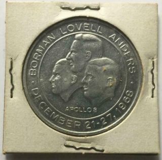 First Lunar Apollo Flight Apollo 8 Borman/lovell/anders Coin 1968