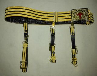 Knight Templar Belt,  Knights Templar Sword Belt & Buckle,  York Rite Belts