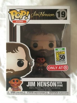 Funko Pop Jim Henson With Ernie Sdcc Exclusive.  Sesame Street Limited Edition