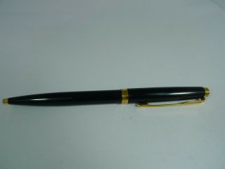 Vintage Parker 75 Ballpoint Pen Black Lacquer Body France