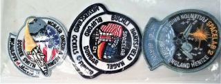 Vintage NASA Challenger EMBLEMS 10 Embroidered Patches Kennedy Space Center /06 2
