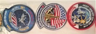 Vintage NASA Challenger EMBLEMS 10 Embroidered Patches Kennedy Space Center /06 3