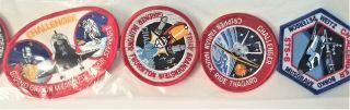 Vintage NASA Challenger EMBLEMS 10 Embroidered Patches Kennedy Space Center /06 4