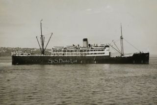 Rare B&w Photograph 5x7 Alaska Steamship Co.  Steam Ship Ss Denali (caracas)