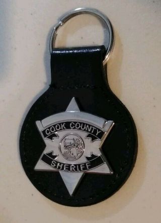 Chicago Cook County Sheriff Badge Key Chain
