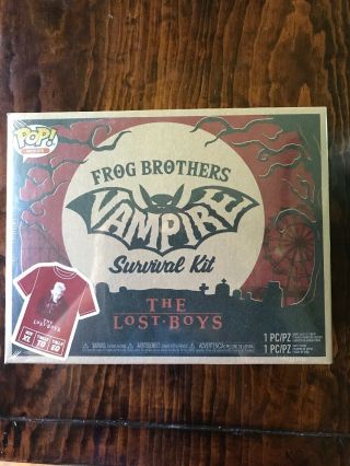 The Lost Boys Vampire David Funko Pop Figure And Xl Shirt Box Frog Brother
